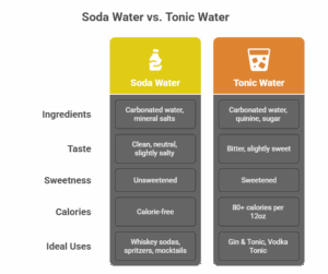 Soda Water vs Tonic Water